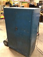 Large Five Shelf Locking Chemical Cabinet