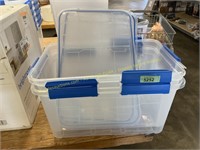 2 pack clear bin