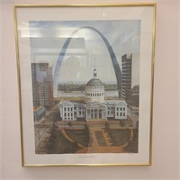 Kenneth Shanika Signed Print of St. Louis Scene