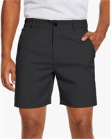New, PULI Men's Golf Dress Shorts Flat Front