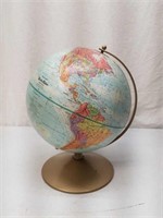 Vintage Tin Base World Globe Replogle