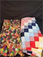 2 full size quilt tops