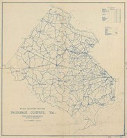 1912 Map of Rural Virginia Delivery Routes