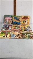 Lot of 9 Disney record read along books.  All are