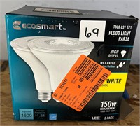 EcoSmart LED Flood Light, 2pk, Bright White