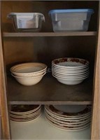 Kitchen Cabinet Plates & Bowls