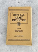 Official Army Register January 1 1949 Volume 1