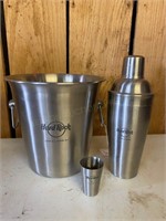 Hard Rock Cafe Ice Bucket, Cup & Shaker