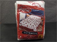 Coca Cola Blanket New old Stock Sealed in Bag