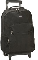 Rockland R01 Luggage Rolling Backpack, Black, 17-h
