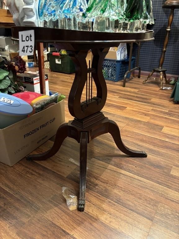 Antique Harp Side Table