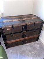 1800's H.W. Roundtree Bro Steamer Trunk