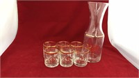West Point 1975 decanter with 6 cups