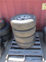 (4) LT235/75R15 Tires on 6-Hole Alloy Rims