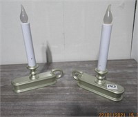 2 Batterie operated Plastic Candles