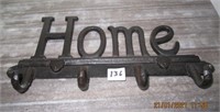 Cast Iron 12" HOME Key Holders