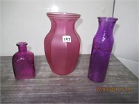 2 Vases / 1 Bootle