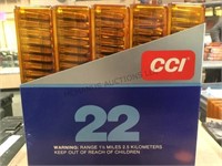 5 boxes of “CCI”  22 mini mag ammo