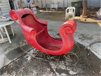 Large Fiberglass Bronners Vintage Sleigh