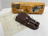 Vintage Official Boy Scout Signal Set in