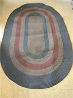 Large Oval Braided rug 96"x72"