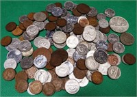 Foreign Coins Including Some Silver