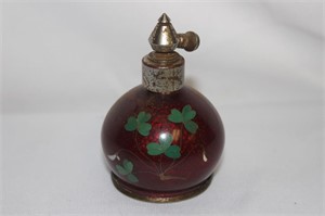 A Japanese Cloisonne Atomizer Parfume Bottle