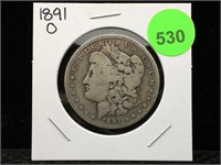 1891-O Morgan Silver Dollar in Flip