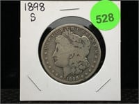 1898-S Morgan Silver Dollar in Flip