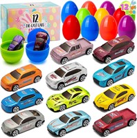 JOYIN 24 pc Die-Cast Car Easter Eggs