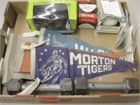 Box Lot of Assorted Sports Items