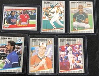 (6) 1989 Fleer Assorted Baseball Cards
