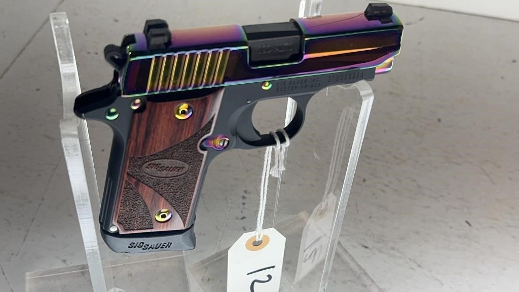 Sig Sauer P238 Rainbow Titanium 380 Semi Auto