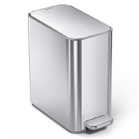 simplehuman 5L Steel Slim Step-On Can