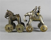 East Indian cast metal toys