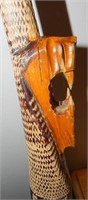 Vtg African Artifact Carved Walking Stick