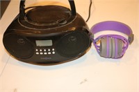 Insignia Boom Box and Headphones