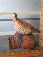 Handpainted Chukar Partridge Wooden bird