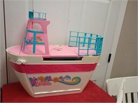 Barbie boat opens up