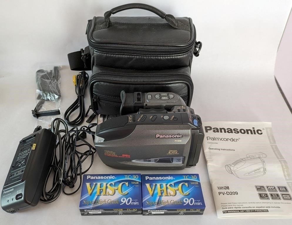 Panasonic Palmcorder PVD209D VHS-C Video Camera