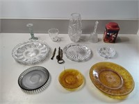 Assorted Glassware, Santa Cookie Jar, Lot 432