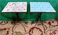 2 MOSAIC END TABLES