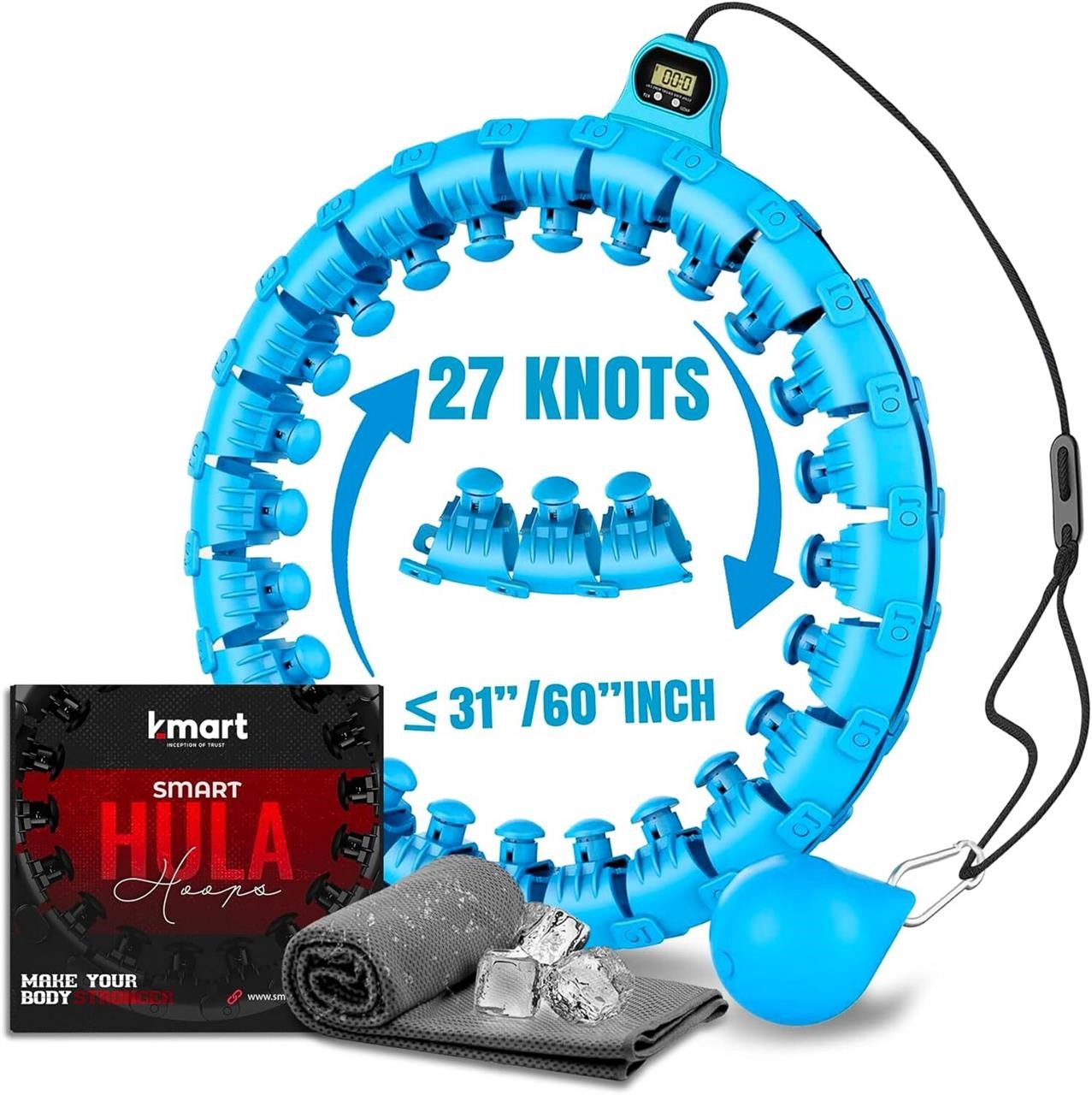 Smart Weighted Hula Hoop  27 Detachable Knots