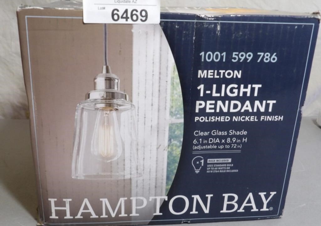 Hampton Bay Melton 1 Light Pendant