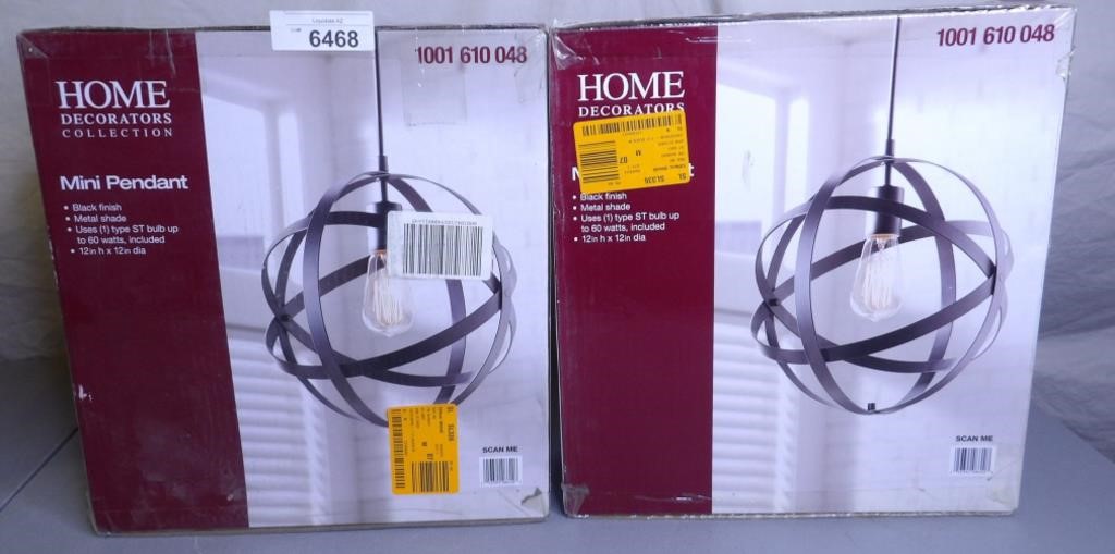 2x Home Depot Mini Pendant Lights