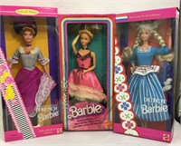 Group Of 3 Barbies In Boxes
