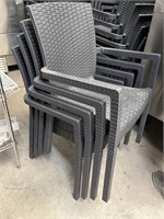 4 New Resin patio chairs