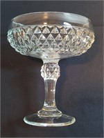 Indiana Diamond Point Chalice Pedestal Compote