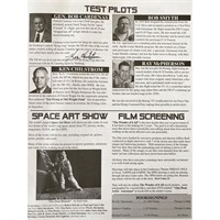 Test Pilots Ken Chilstrom Signed Newspaper Clippin