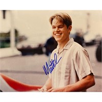 Matt Damon signed movie photo